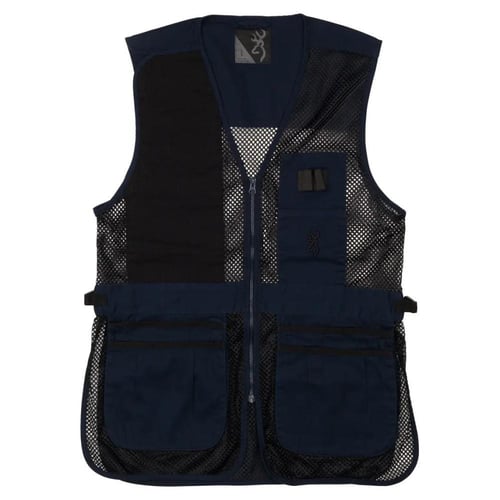 Browning Trapper Creek Mesh Shooting Vest Navy and Black 2XL | 023614952688