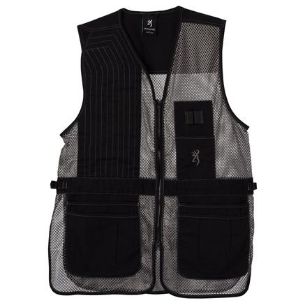 Browning Trapper Creek Mesh Shooting Vest Grey XL | 023614707486