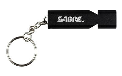 SABRE WHISTLE W/LANYARD BLACK | 023063107684