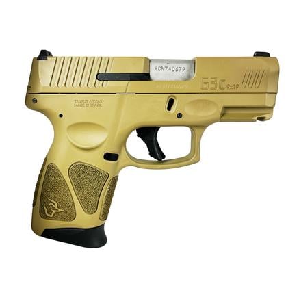 Taurus G3C Handgun 9mm Luger 12rd Magaiznes 3.2 Barrel FDE Slide/FDE Grip | 688099402228