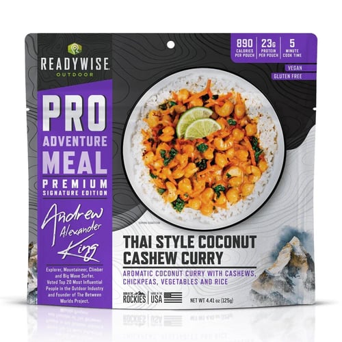 ReadyWise Outdoor Pro Meal Thai Coconut Cashew Curry Single Pouch | 850045543365
