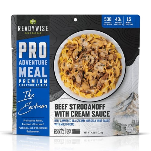 ReadyWise Outdoor ProMeal Beef Strog w/Mushroom CRM Sauce Single Pouch | 850045543402
